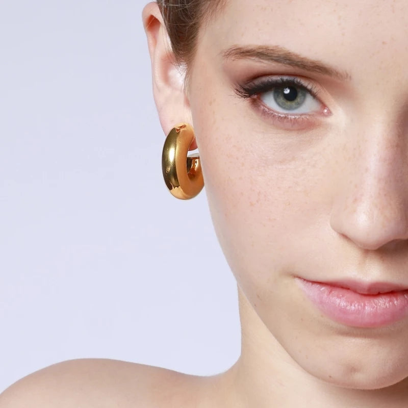 Pendientes Aro básico ancho