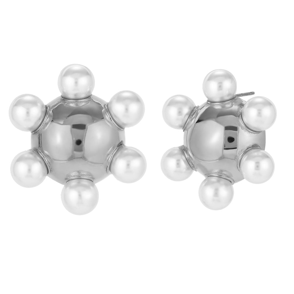 Pendientes 6 perlas