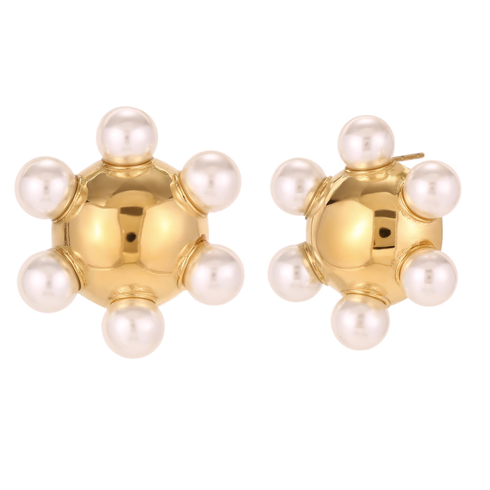 Pendientes 6 perlas