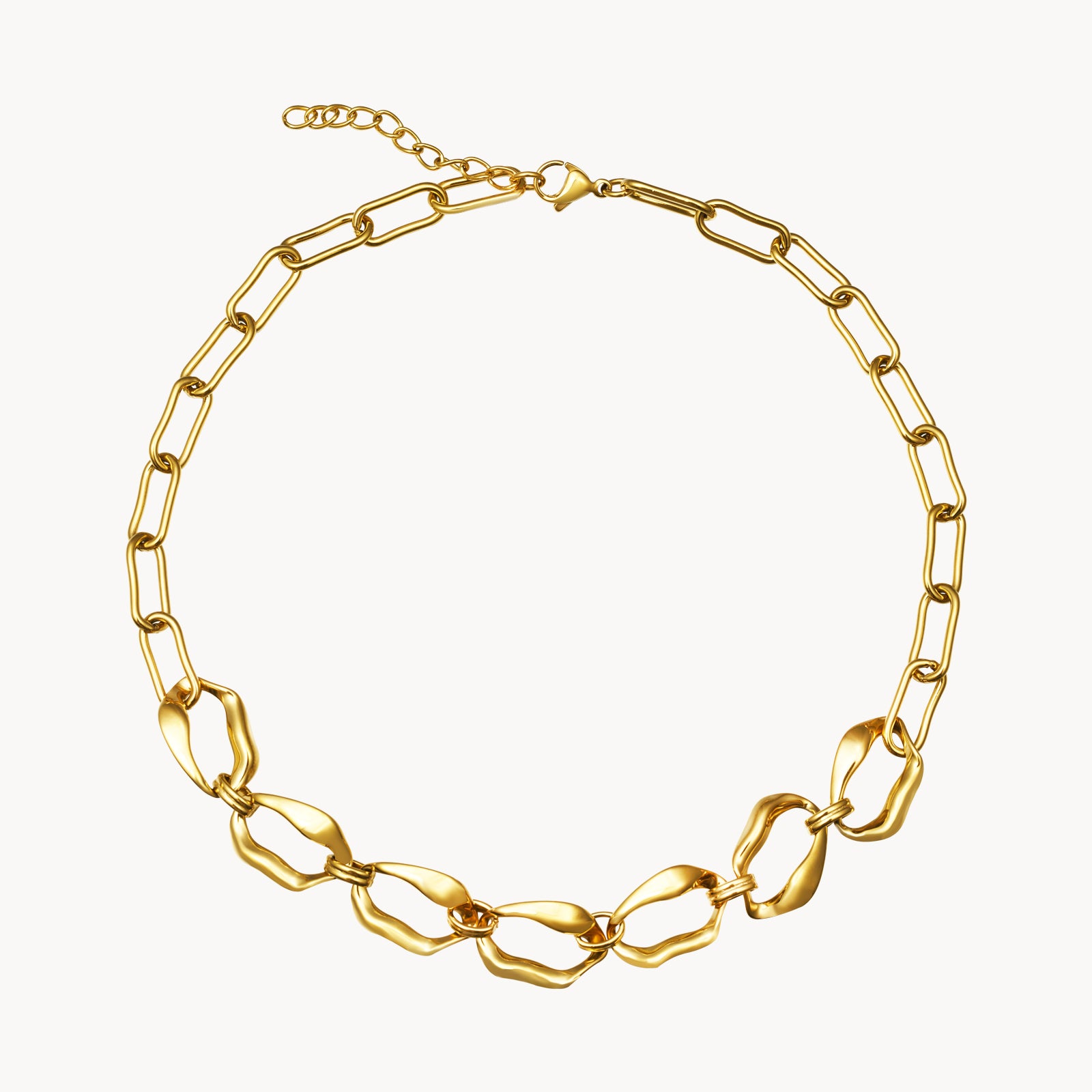 Collar eslabon irregular