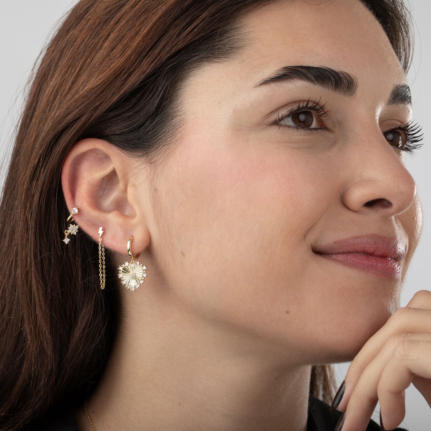 Pendientes rayo cadena