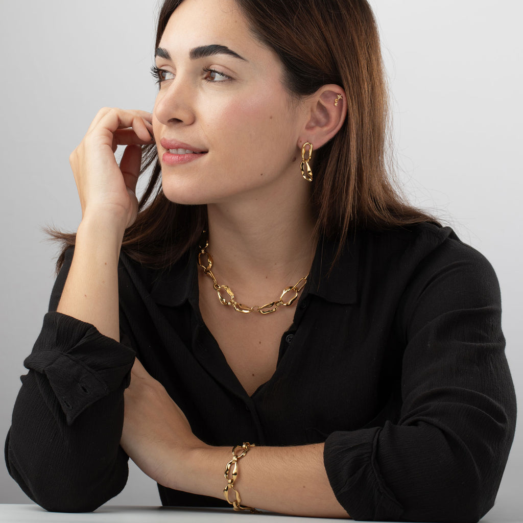 Collar eslabon irregular