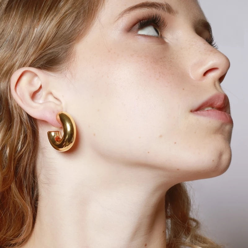 Pendientes Aro básico ancho